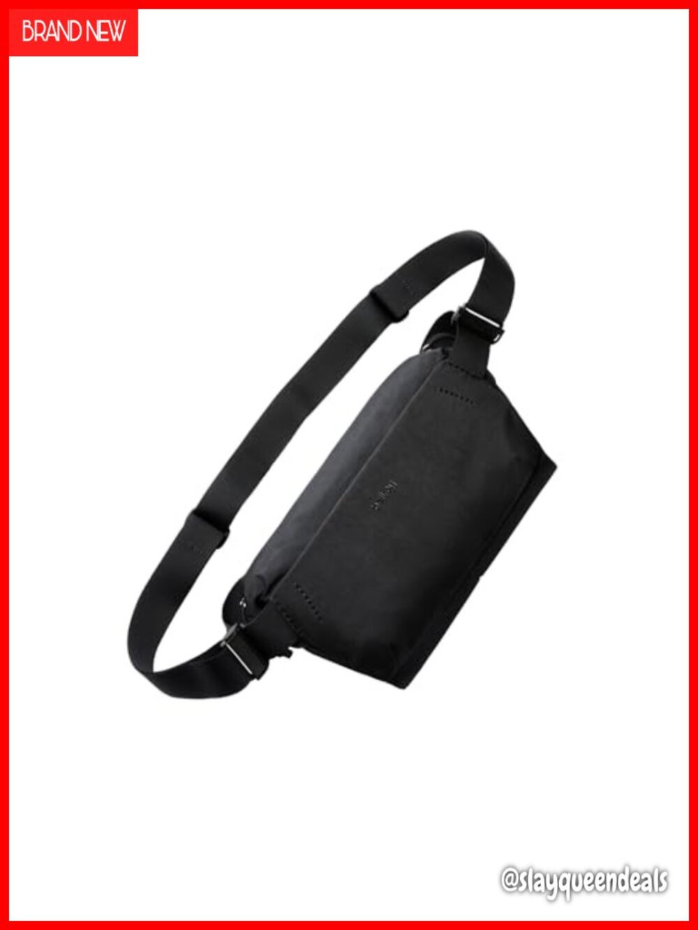 Water-Resistant Recycled Fabric Sling Crossbody Bag Adjustable Strap